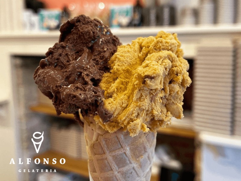 £5 weekday special at Alfonso Gelateria