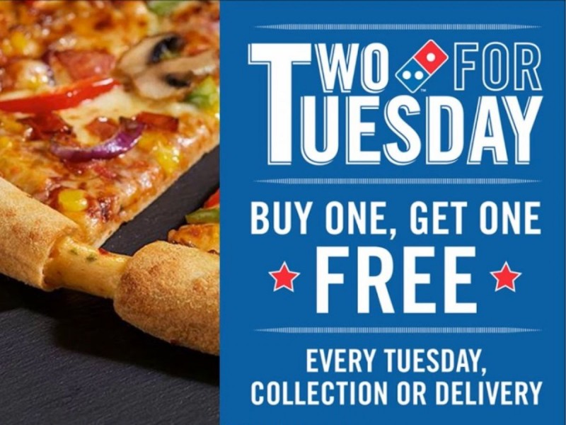 Two for Tuesday at Dominos Pizza